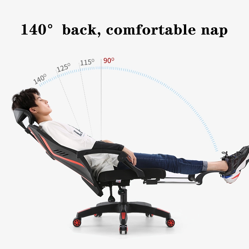 Modern Design High Back Black Office Furniture Silla Gamer Game Gaming Racing Chair with Footrest
