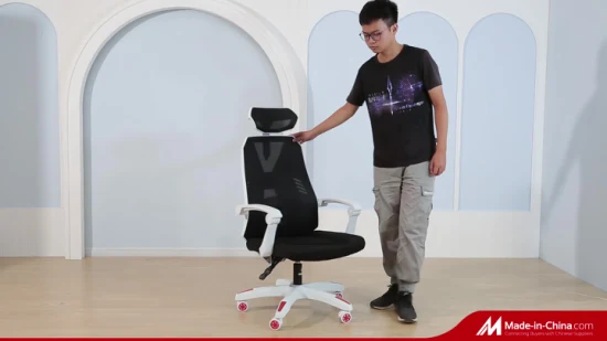Современный дизайн с высокой спинкой, черная офисная мебель Silla Gamer Game Gaming Racing Chair с подставкой для ног